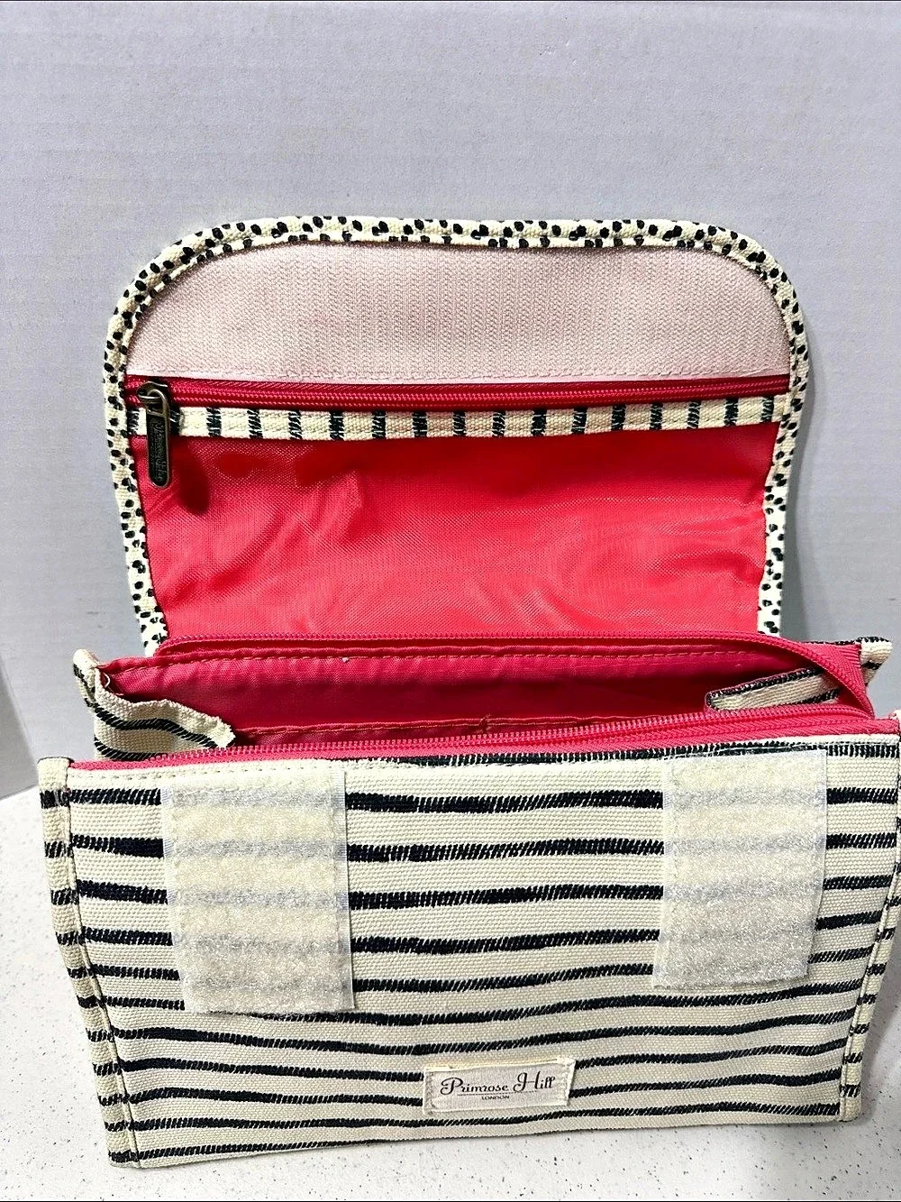 Primrose Hill Striped & Animal Print Cosmetic Bag